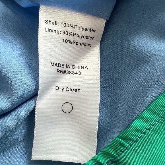 Sam Edelman Floral Print Sleeveless Mini Swing Dress Womens Size XS Blue/Green - Picture 4 of 5